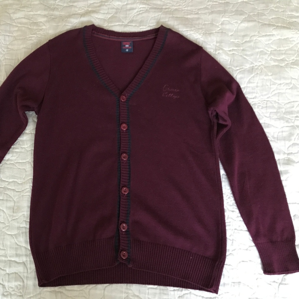 Boys Uniform Long Sleeve V-Neck Sweater Size 10/12